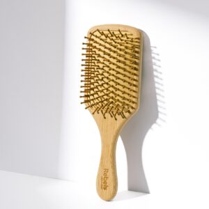 Bamboo Paddle Hairbrush (Square Head)