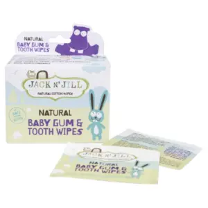 Natural Baby Gum & Tooth Wipes 25 Pack