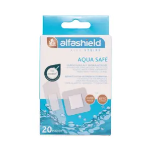 Alfashield Aqua Safe Plasters 2 Sizes 20 Pieces