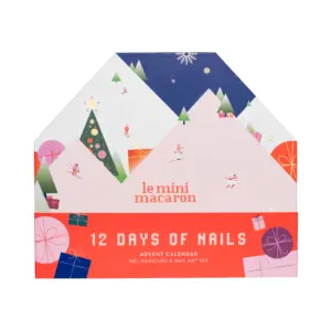 Le Mini Macaron Advent Calendar 12 Days Of Nails Pink Box