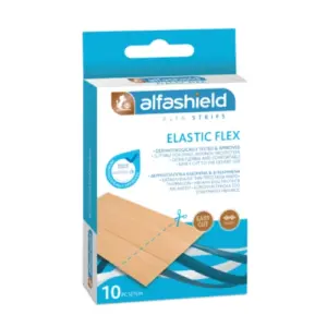Alfashield Elastic Flex Strips 6CM X 10CM 10 Pieces Packshot - Front